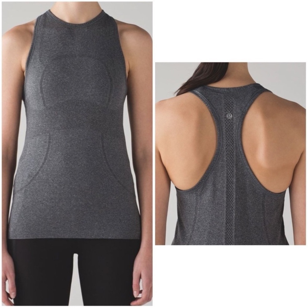 Dark Grey Lululemon Swiftly Tech Racerback Tank